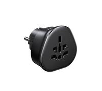 UGREEN Aadattatore Universale da Viaggio UK/US/EU a Tipo E/F EU, Adattatore da Presa per Regno Unito, USA, Canada, Cina, Australia, Italia, Svizzera, Spina Mondiale, Nero
