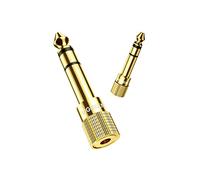 UGREEN Adattatore Audio Jack 3,5 Femmina a 6,3 Maschio a Minijack (2 Pack) | Connettore HiFi per Pianoforte Elettrico Tastiera Amplificatore Chitarra Cuffie Mixer