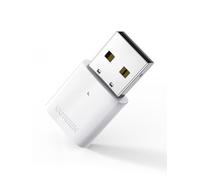 UGREEN Adattatore Bluetooth 5.0 Chiavetta Trasmettitore per PC Windows 11 10 8.1 7, Dongle USB Collegato al Controller Auricolare Tastiera Mouse(Bianco）