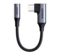 UGREEN Adattatore da USB-C a Jack Audio 3,5 mm Angolato a 90 Gradi | con DAC Compatibile con iPhone 18 Pro Max 17 Air 17 Pro Max Serie Galaxy S25 iPad Mac
