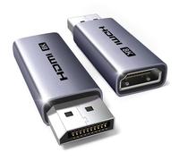 UGREEN Adattatore DisplayPort a HDMI Unidirezionale 8K 60Hz 4K 240Hz Convertitore DisplayPort Maschio a HDMI Femmina Cassa in Alluminio Compatibile per HP DELL Laptop TV Projector 2 Pezzi