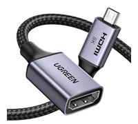 UGREEN Adattatore Micro HDMI a HDMI 2.1 8K 60Hz Cavo Bidirezionale 25cm