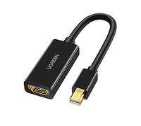 UGREEN Adattatore Mini DP HDMI, 4Kx 2K Cavo Mini Displayport HDMI Maschio a Femmina per Macbook, Macbook Pro, Mac Air, Mac Mini, iMac, Microsoft Surface Pro, Lenovo ThinkPad, DELL XPS 13/15, etc(Nero)