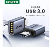 UGREEN Adattatore OTG USB 3.0 Tipo C a USB Adattatore Convertitore Femmina Thunderbolt 3 Per MacBook Pro Air Samsung Xiaomi S20 S10 OTG
