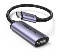 UGREEN Adattatore USB C a DP1.4 8K 60Hz Thunderbolt a DisplayPort | 4K HDR VRR Dolby Compatibile con iPhone 18 Pro Max iPhone 17 Pro Max Air Galaxy S24 Mac mini M4 Pro MacBook M4 iPad Pro Air