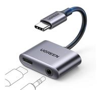Ugreen USB 2.0 Adapter[1x USB-C Stecker 2x Buchse Klinkenbuchse 3.5 60164