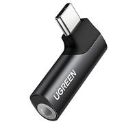 UGREEN Adattatore USB C a Jack 3.5mm per Cuffie 90 Gradi (Nero)