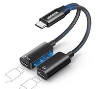 UGREEN Adattatore USB C a USB C 2 In 1 PD 60W Carica Rapida Magnetico 96Khz 24Bit Compatibile con iPhone 16 15 Plus Pro Max iPad Galaxy S25 24 MacBook Air Pro PS5 4 Xbox