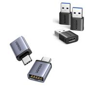 UGREEN Adattatore USB C USB A 3.1 10Gbps 3 Pezzi Convertitore Maschio a Femmina Type C Portatile