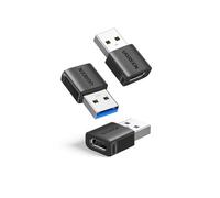 UGREEN Adattatore USB C USB A 3.1 10Gbps 3 Pezzi Convertitore Maschio a Femmina Type C Portatile Compatibile con iPhone 17 16 Pro Air Plus Max Galaxy S25 S24 CarPlay iPad PC Laptop MacBook