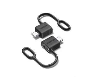UGREEN Adattatore USB C USB A 3.2 10Gbps OTG 2 Pezzi Anti-Perso Squillo Maschio a Femmina Convertitore Type C Thunderbolt 3 Compatibile con iPhone 17 PRO Max Air MacBook iMac iPad Galaxy S25 S10