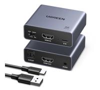 UGREEN Audio HDMI Convertitore Estrattore 4K@60Hz con SPDIF/Ottico e 3,5 mm | 4K 30Hz HDCP 2.3 HDR10+ 18 Gbps 24 bit Dolby DTS 5.1 CEC Compatibile con Xbox TV Fire TV Stick e Proiettori