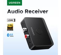 UGREEN AUX Ricevitore Bluetooth LDAC AAC Hi-Fi Jack da 3,5 mm 2RCA RCA Audio Adattatore Bluetooth 6.0 Ricevitori 15 ore per altoparlante per auto PC