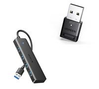 UGREEN Bluetooth USB 6.0 Adattatore per PC e Hub USB 3.0 con 4 Porte Sdoppiatore