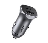 Ugreen Caricabatterie Auto 24W USB-C PD + USB-A Grigio