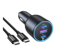 CARICABATTERIE DA AUTO UGREEN EC705, UGREEN smartphone, tablet, laptop da 130 W, Grigio scuro, Nero