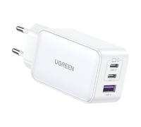 Ugreen Caricatore rapido Nexode USB-A+2 USB-C 65W GaN Tech bianco