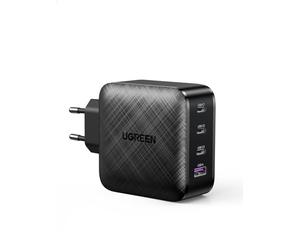 UGREEN Caricatore USB C GaN 65W, Alimentatore USB C, Caricabatterie USB 4 Porte, Compatibile iPhone 14/13/12/11, iPad Pro/Air/Mini, MacBook Pro/Air, Galaxy S23/S22/S21, Google Pixel, Steam Deck