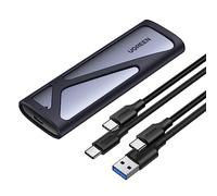 UGREEN Case Esterno M.2 NVMe NGFF USB C 3.2 Gen 2 per Disco Rigido M/M&B Key 2TB con UASP 10Gbps, Adattatore SATA con Cavo USB C, Compatibile con 970 Evo Plus 980 Pro, Crucial P1,WD SN770