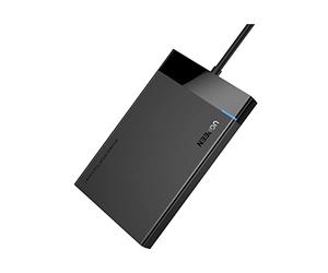 UGREEN Case Esterno per Disco Rigido USB 3.0, Enclosure Hard Disk 2.5" con UASP 5Gbps, Custodia SSD SATA da 9,5mm/ 7mm HDD, Compatibile con WD Toshiba Seagate Hitachi e con Cavo 30cm