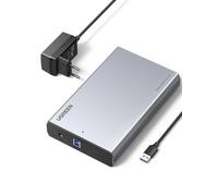 UGREEN Case Esterno per Hard Disk da 3.5" Alluminio USB 3.0 5Gbps | Capacità Massima Di 32 TB Alimentazione Integrata Da 12 V 2 A Supporto Del Protocollo UASP