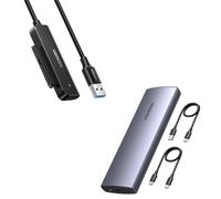 UGREEN Case SSD M.2 NVMe PCIe USB C 3.2 Gen 2 10Gbps Adattatore SATA USB 3.0 per SSD HDD 2