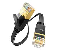 UGREEN Cat 7 Cavo Ethernet LAN RJ45 Piatto Super Veloce 10 Gbps 600MHz (2M) | per Switch PC Console TV Box Modem Router, Compatibile con CAT 7/6/6a/5/5e