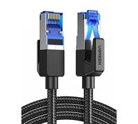 UGREEN Cat 8 Cavo Ethernet Rete RJ45 Super Velocità 40Gbps 2000MHz (2M) | Nylon Intrecciato Doppio Schermatura Compatibile con Router Switch Modem Decoder TV Box Xbox Console di Gioco PC
