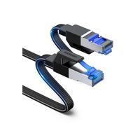 UGREEN Cat 8 Cavo Ethernet Rj45 40Gbps 2000MHz Piatto Nylon (2M) | Lan Internet ad Alta Velocità per Gaming Xbox X TV Box Router Server NAS