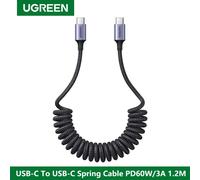 UGREEN cavo a molla per auto da tipo C a tipo C PD60W ricarica rapida per Apple Samsung huawei xiaomi iPhone 15 caricatore per cavo dati USB C