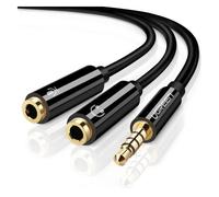 UGREEN Cavo Audio 3.5mm maschio a 2 femmina- case ABS(Black)