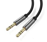 UGREEN Cavo Audio Stereo Jack 3.5mm Maschio a Maschio, Cavo Aux con Custodia di Alluminio e Connettore Dorato per iPhone X/8/8 Plus/7 Plus,iPod, ipad,Samsung Note 8/S8/S8 Plus,HTC,Nokia ecc.(1M, Nero)