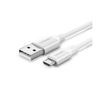 UGREEN Cavo dati e ricarica Micro USB & USB-A Bianco 1 m