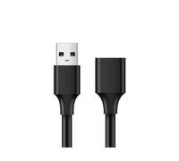 UGREEN Cavo di prolunga USB 2.0 da maschio A a femmina placcato oro - US103, modello 10313 (0,5 m) cavo rotondo, nero