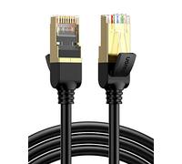 Ugreen Cavo di Rete Ethernet Cat 7 Cavetto Lan RJ45 Patch Alta Velocità S/STP 10 Gbps 600MHz 6ft/2m, Nero