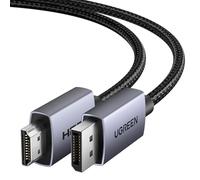 UGREEN Cavo DisplayPort a HDMI 4K 30Hz 2K 60Hz 1080P 120Hz 10.2Gbps HDR HDCP Unidirezionale DP a HDMI Guscio in Alluminio Treccia di Nylon Compatibile con Monitor Proiettore Portatile Dell HP, 3M