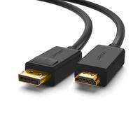 UGREEN Cavo DisplayPort HDMI 4K Ultra HD, Adattatore DP to HDMI Cable per PC, HDTV, Proiettore, Monitor, Occhiali VR, Schede Grafiche, Schede di Interfaccia, Media Center, ecc.(1M)