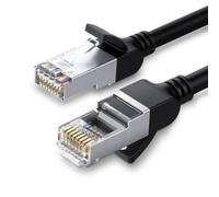 UGREEN Cavo Ethernet Cat 6 U/UTP in rame puro 0,5 m, nero