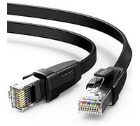 UGREEN Cavo Ethernet LAN RJ45 ad Alta Velocità 40Gbps 2000MHz Piatto Sottile per Gaming PS5/PS4 Router Modem PC, Compatibile con Cat 8/7/6/5, 1 Metro