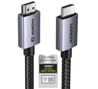 UGREEN Cavo HDMI 2.1 8K Cavo HDMI certificato 8K 60Hz 4K 240Hz Ultra Alta Velocità 48Gbps Alluminio eARC HDCP Dynamic HDR Dolby Atmos Compatibile con HDTV Monitor PS5 PS4 Xbox PC, 2M