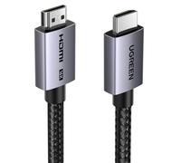 UGREEN Cavo HDMI 2.2 16K 60Hz 12K 8K 240Hz 96Gbps Ultra Alta Velocità Alluminio LIP eARC Dynamic HDR Dolby Atmos HDCP 2.3 Treccia in Nylon Compatibile con PS5 PS4 Xbox PC Blu Ray HDTV Monitor 2M