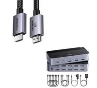 UGREEN Cavo HDMI+Switch HDMI KVM 2 Ingressi 2 Uscite