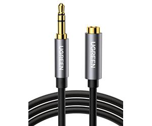 UGREEN Cavo Prolunga Audio Jack 3,5mm Prolunga Cuffie Maschio a Femmina Cavo Estensione Placcato di Oro