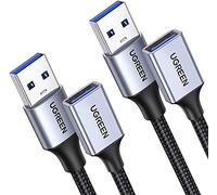 UGREEN Cavo Prolunga USB 3.0 Nylon Cable Maschio A Femmina 5Gbps (2M)