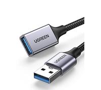 UGREEN Cavo Prolunga USB 3.0 Nylon Maschio A Femmina 5Gbps (3M) | Alluminio, per Computer, Disco Rigido Esterno, Stampante, Mouse, Tastiera, Hub, Pendrive