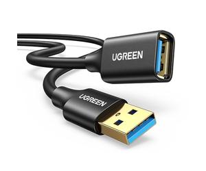 UGREEN Cavo Prolunga USB 3.0 Placcato Oro Cable Maschio A Femmina A 5Gbps per Stampante, Mouse, Tastiera, Hub, Pendrive, Controller, Occhiali VR, Unità Esterna (3M)