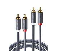 UGREEN Cavo RCA Stereo 2RCA Maschio Cable Audio Coassiale Connettori Placcati in Oro per CD DVD Home Theater TV Altoparlanti Amplificatori Xbox 360 (2M)