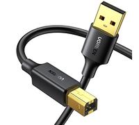 UGREEN Cavo Stampante USB 2.0 A a Tipo B Maschio Compatibile con HP Epson Brother Canon Lexmark, Scanner, Fax (5m)