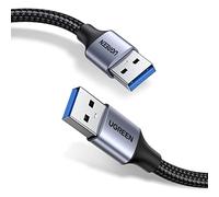 UGREEN Cavo USB 3.0 Maschio in Nylon Alluminio Cable Type da Tipo A (0.5M) | 5Gbps Ad Alta Velocità, per Case Disco Rigido, Hub, TV Box, Computer, Portatile
