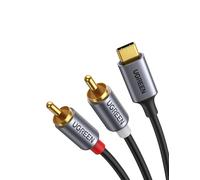UGREEN Cavo USB C a 2 RCA Maschio con DAC Chip Tipo C a 2RCA Cable Audio per